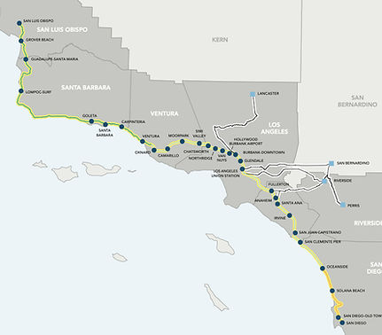 Pacific Surfliner Map