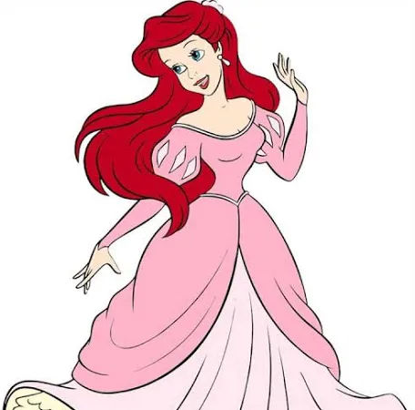 Paint with a princess Ariel