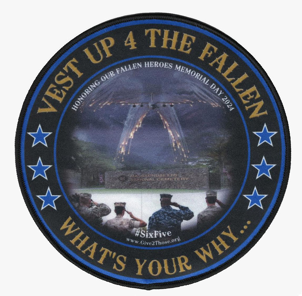 2024 Vest Up 4 the Fallen Finisher Patch