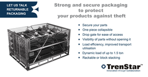 Protect your goods with our returnable packaging equipment.