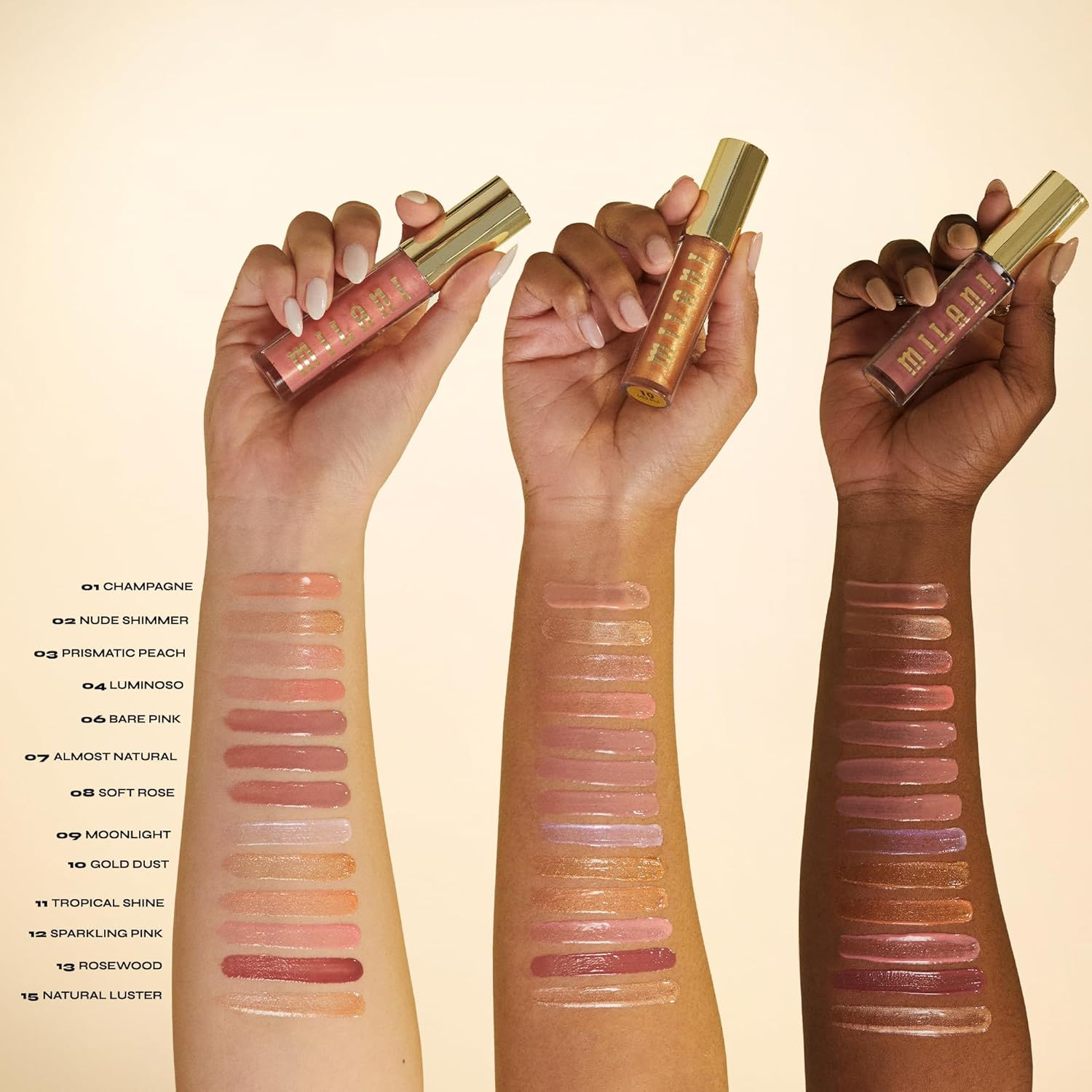Brillos labiales voluminizadores nutritivos Keep It Full de Milani.