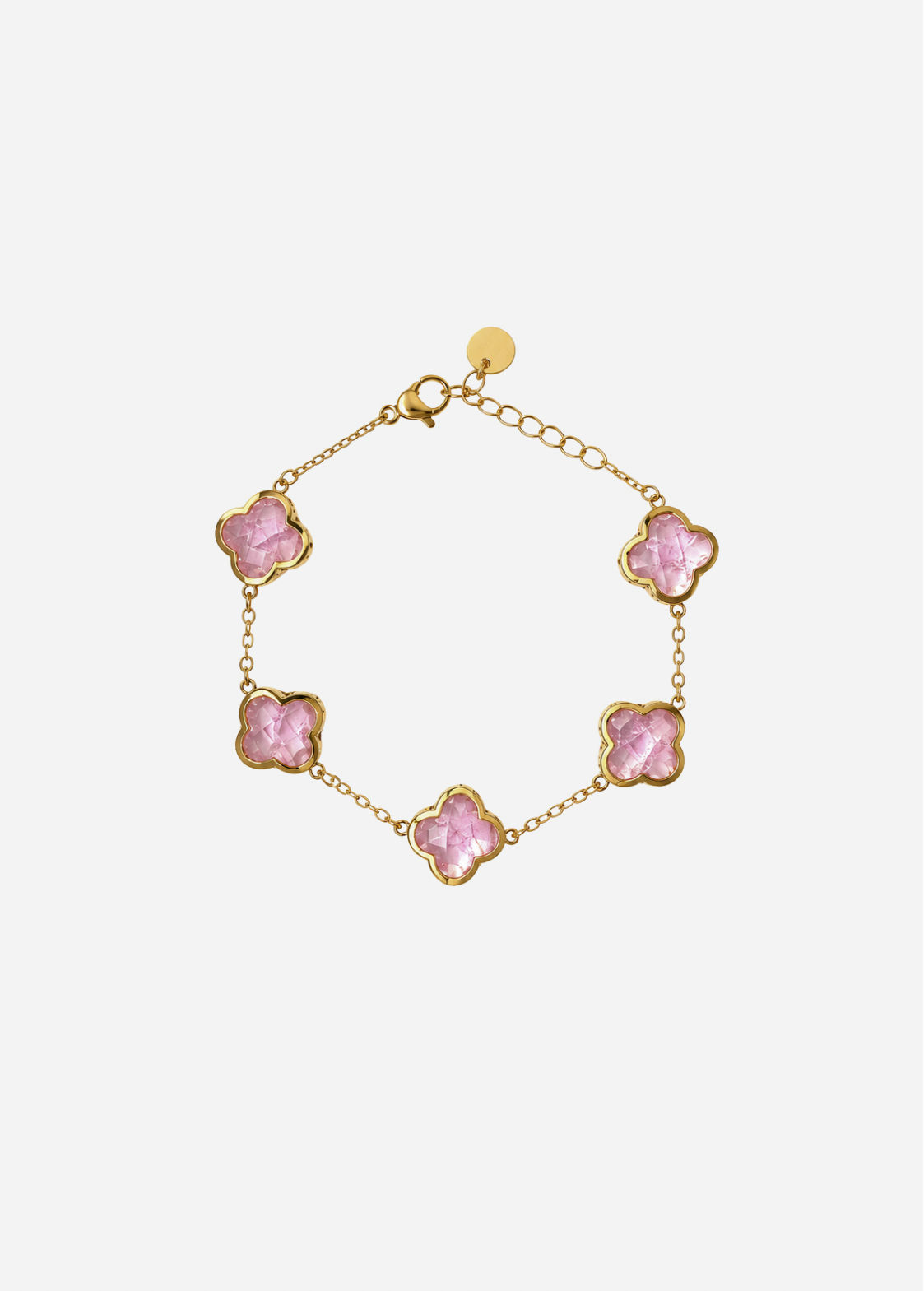 Pink Clover Bracelet