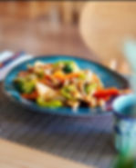 Bademli Gökkuşağı Tavuk