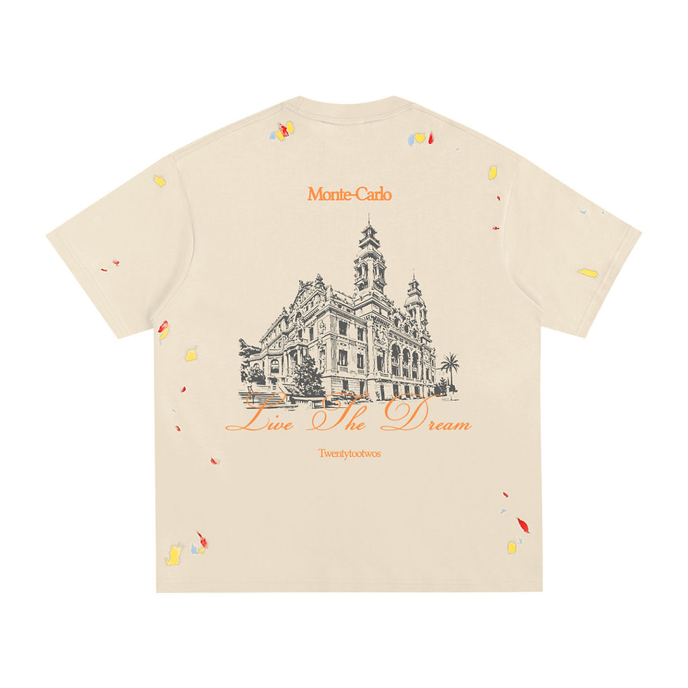 Thumbnail: Hand-Painted Monte-Carlo T Shirt