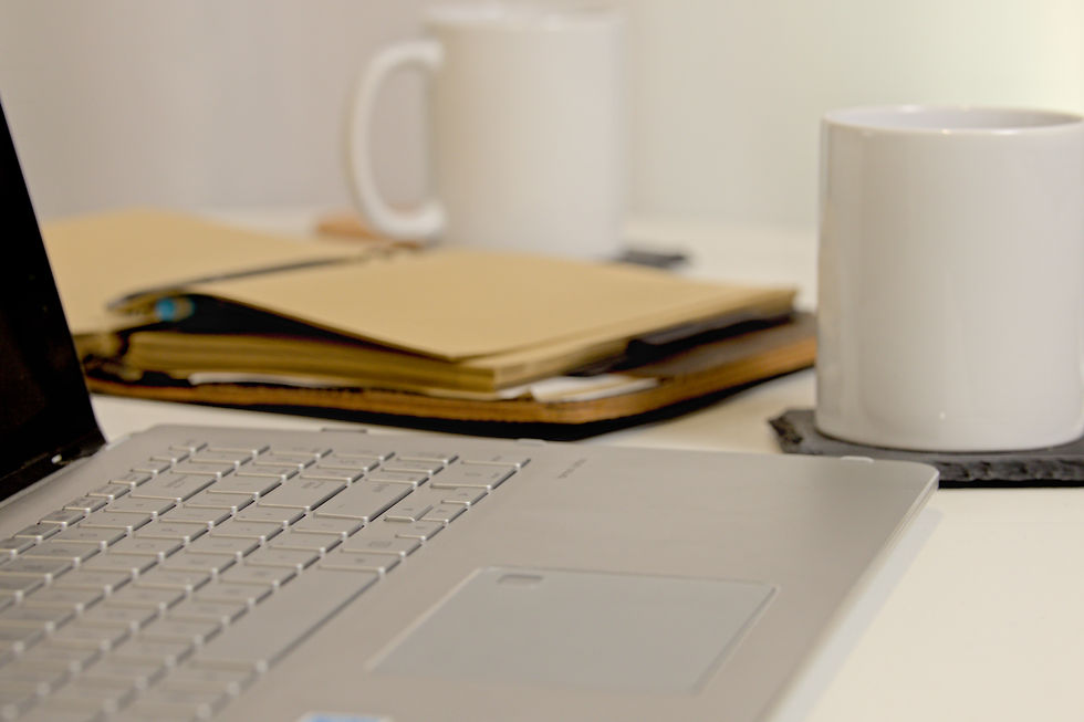 Close up of a laptop keyboard 
