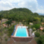 Piscina vista aérea