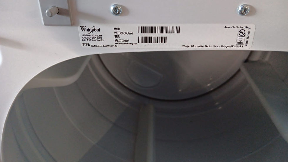 Miniatura: Whirlpool White Top Load Washer and Dryer