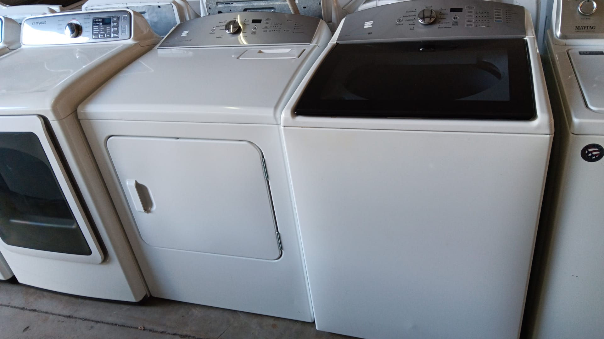 Kenmore White Top Load Washer and Dryers