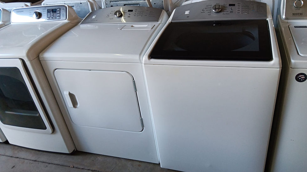 Thumbnail: Kenmore White Top Load Washer and Dryers