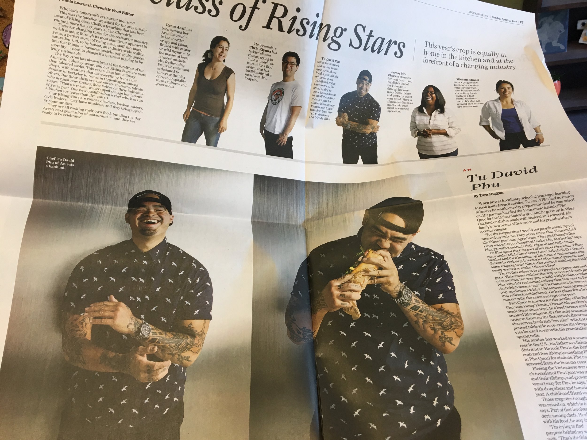 San Francisco Chronicle Rising Start Chefs