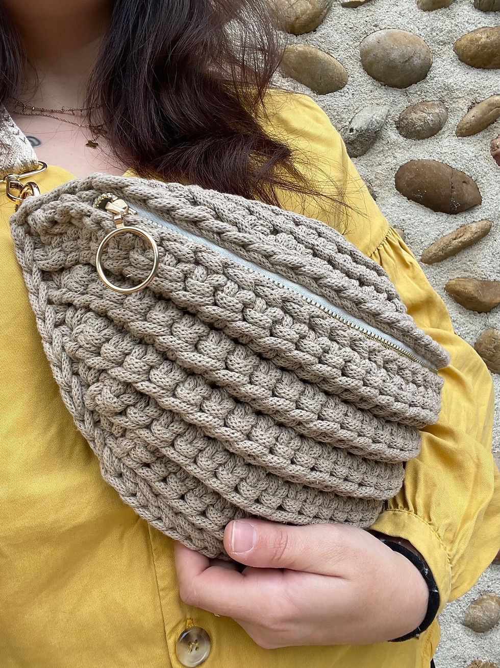 Miniature : Sac banane crochet avec bandoulière