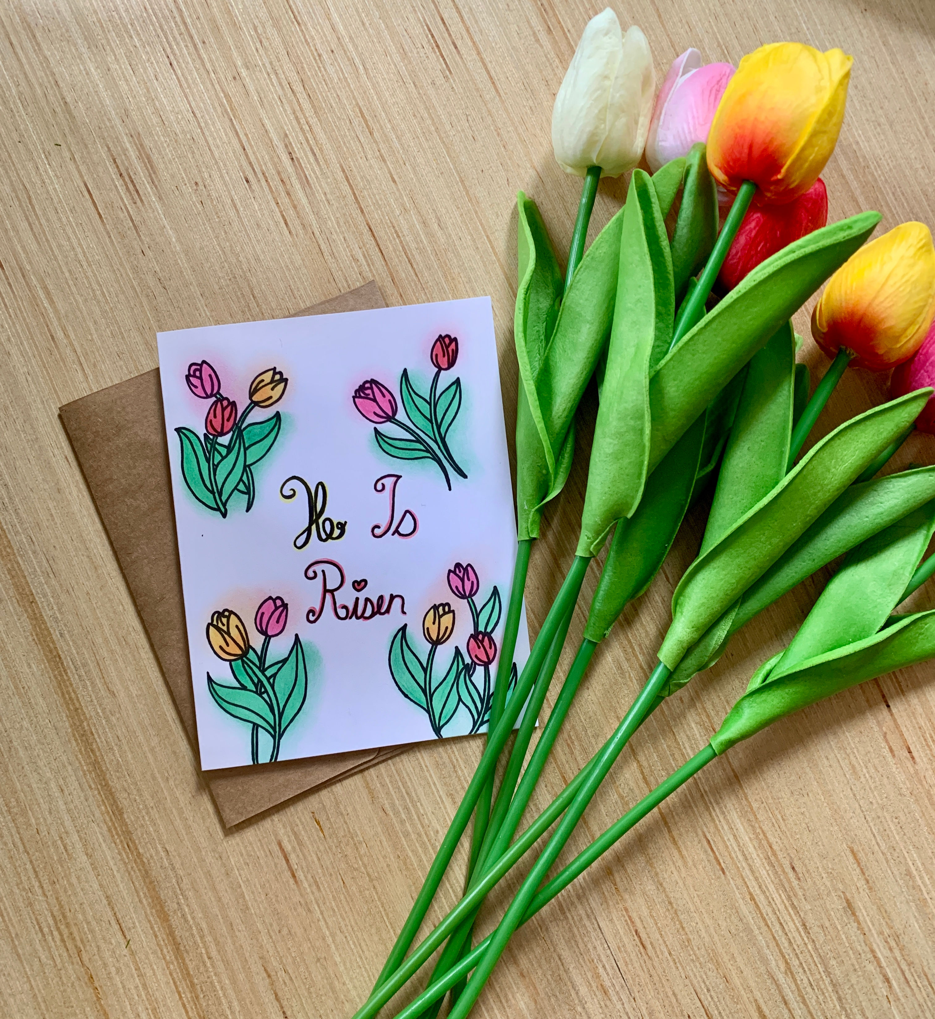 He is Risen Easter Greeting Card