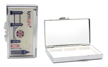 Premium metal pill organizer