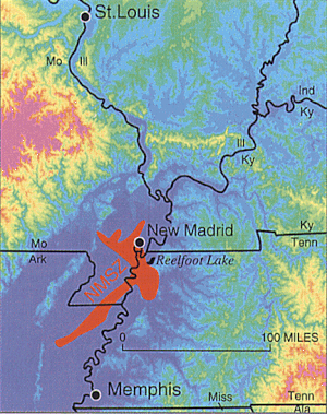 New Madrid fault and earthquake-prone region considered at high risk today