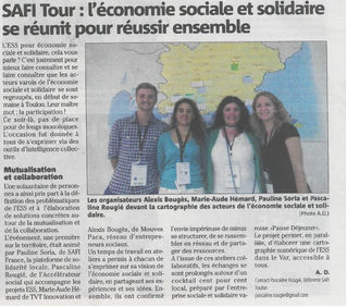 SAFI Tour étape toulonnaise sur Var Matin !