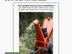 Mise à disposition du broyeur à branches à la population de Fumay