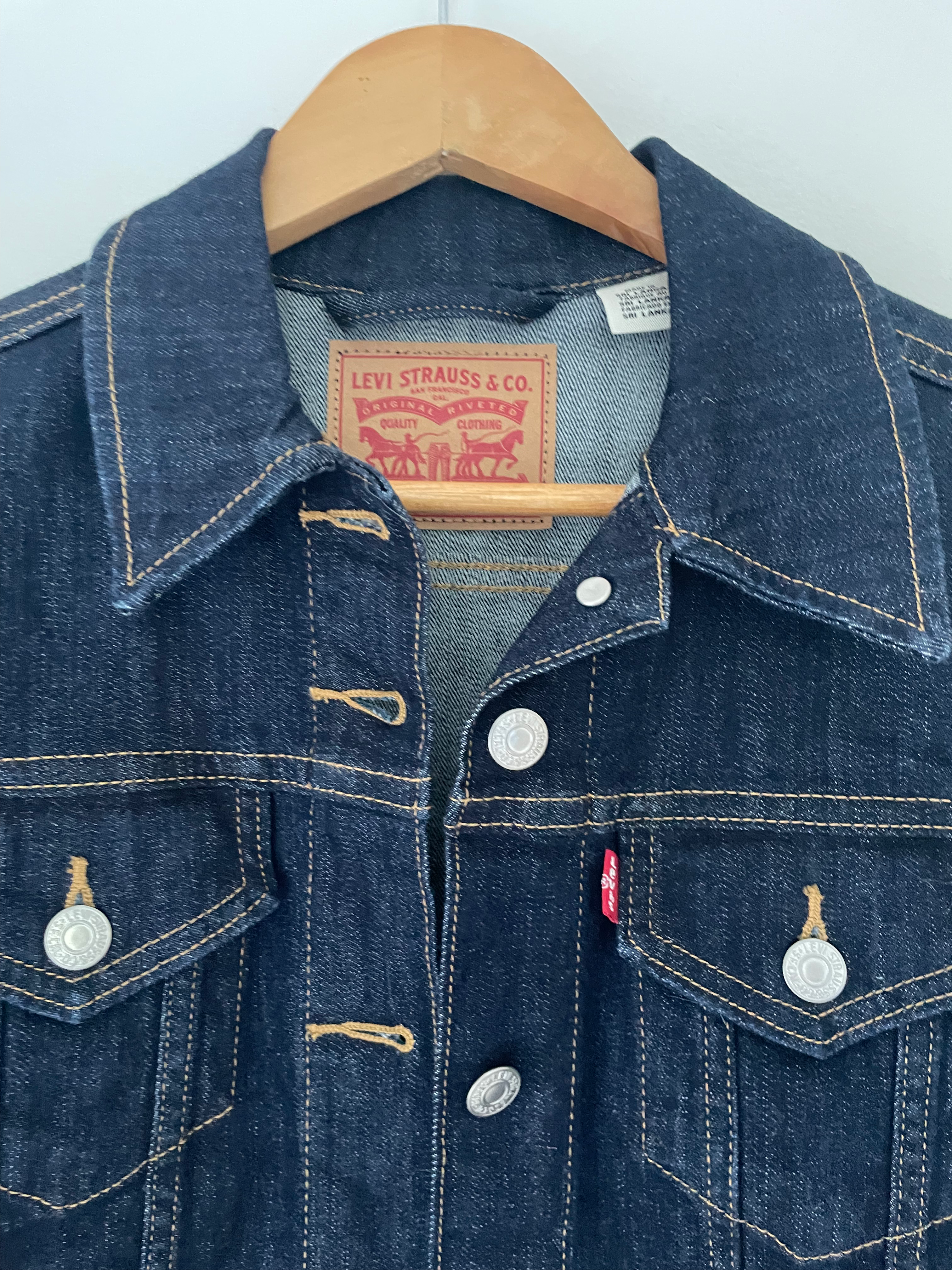 Levi's raw denim classic jacket