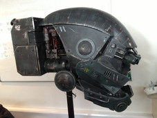 Custom prop making robot head for film Kill Command