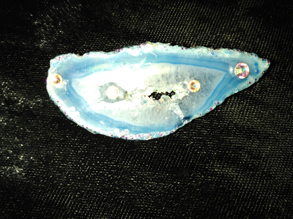 Thumbnail: 🙌REIKI INFUSED AGATE CRYSTAL BROOCHES🙌