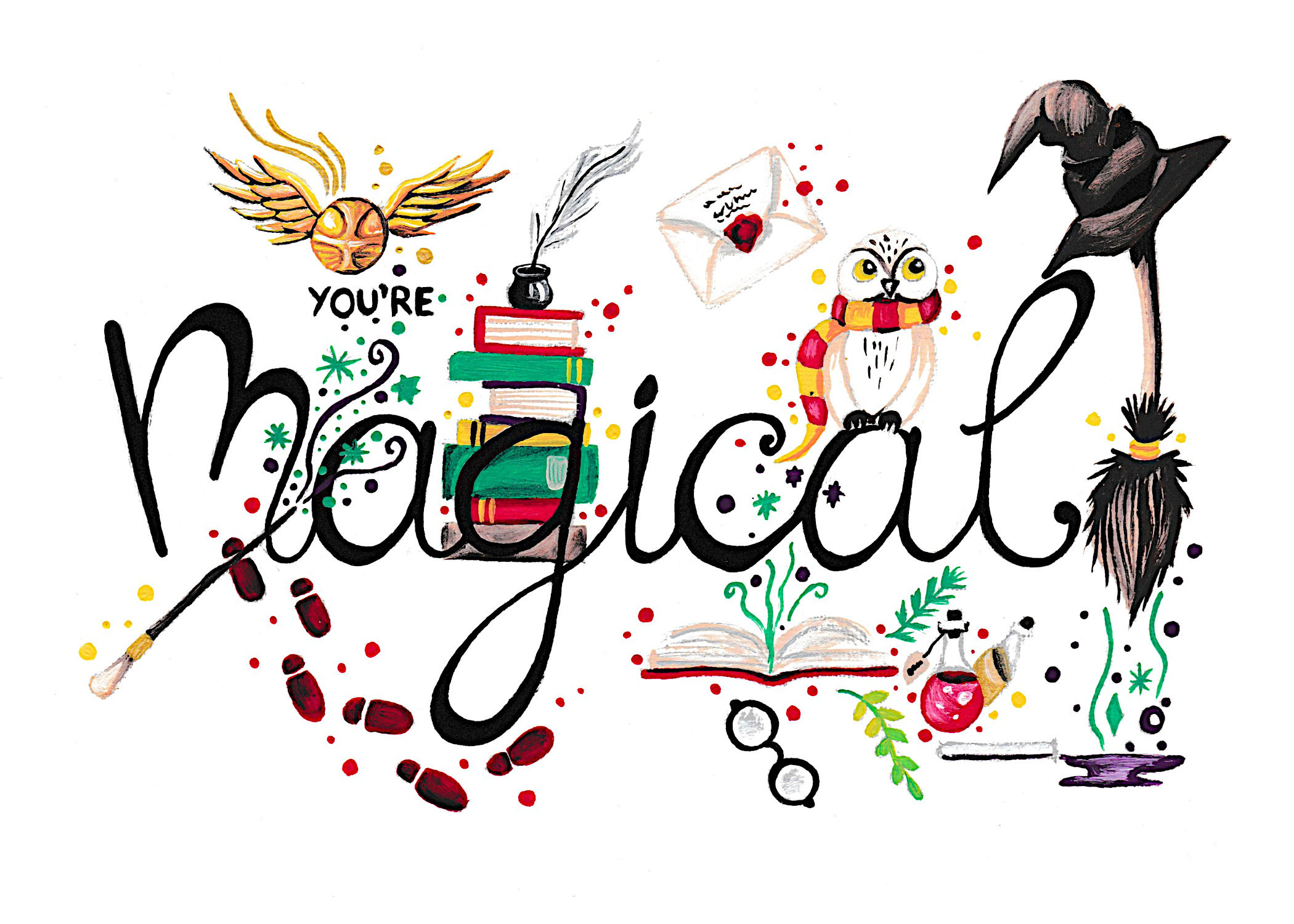 You're Magical Harry Potter Print