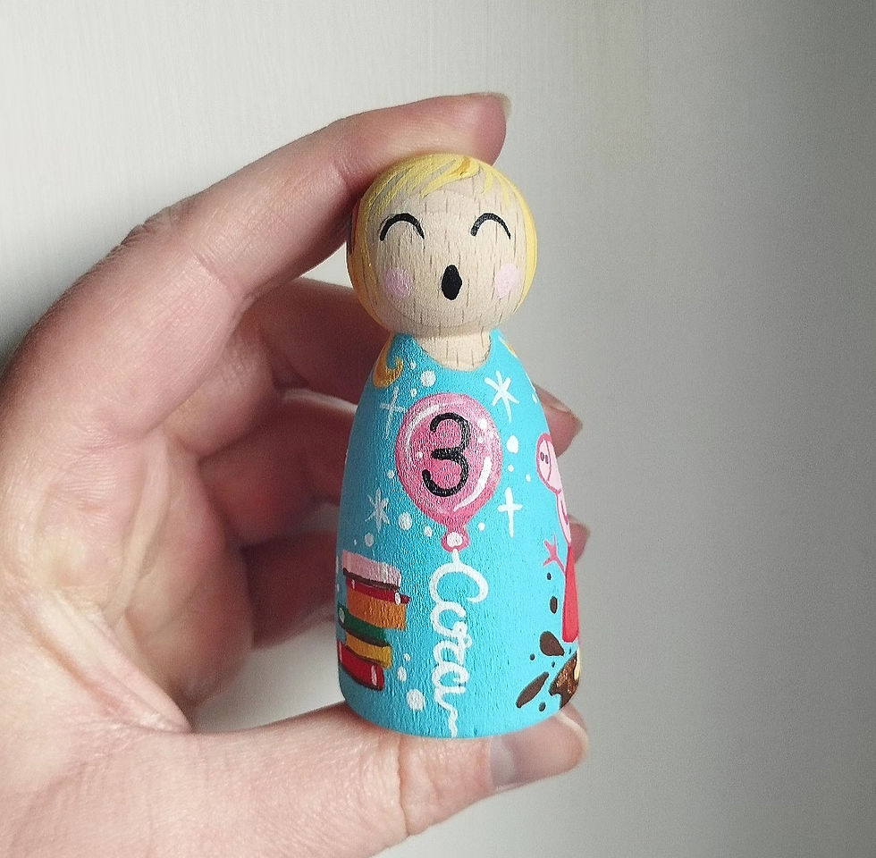Thumbnail: Birthday pegdoll and funfetti cupcake