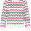 Thumbnail: BYOUNG 8610 Mmorla Long Cuff Zig Zag Jumper Pink