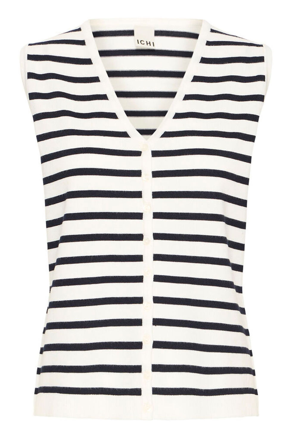 Thumbnail: ICHI 5821 Luls Waistcoat Navy Stripe 