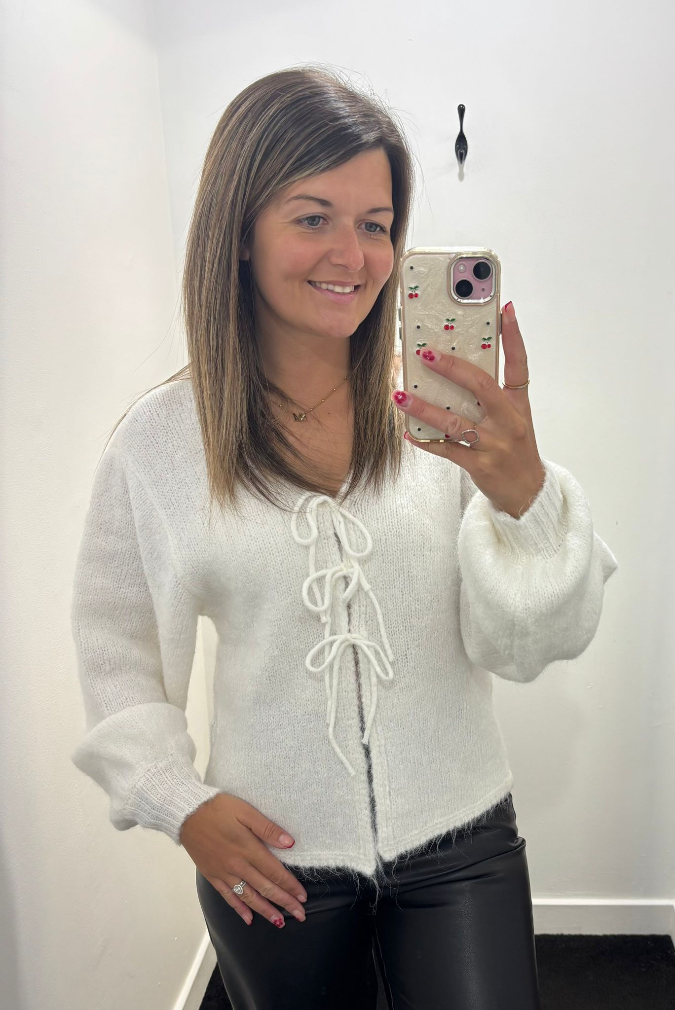 “ICHI 4677 DABRIA Cardigan Cloud Dancer