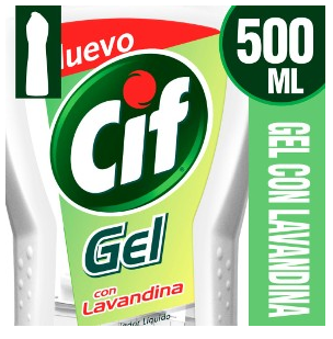 CIF GEL CON LAVANDINA 500 ML