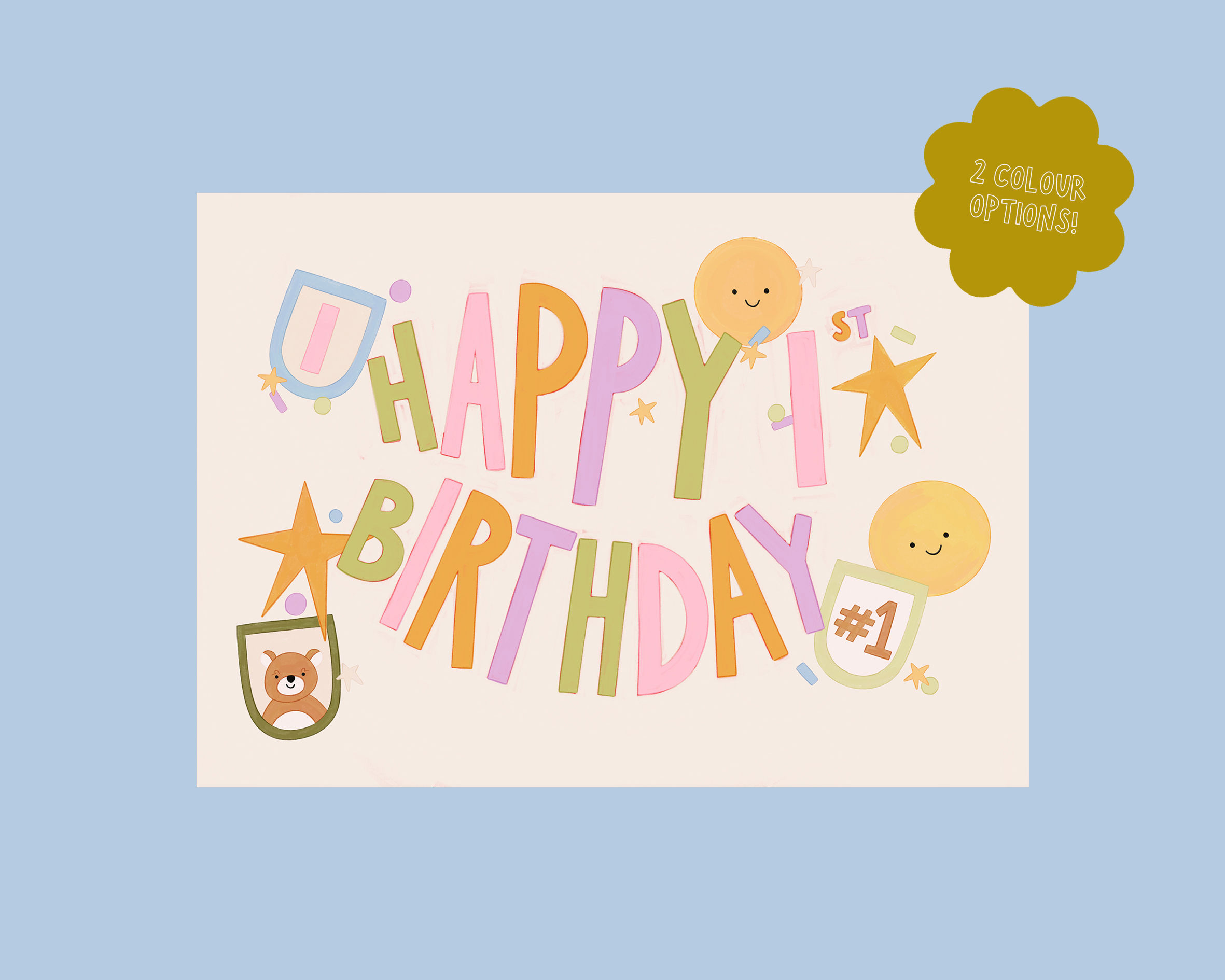 1st Birthday Card