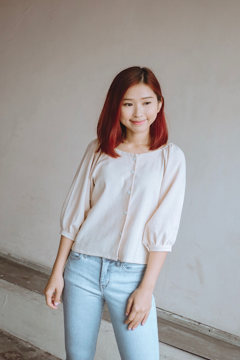 Hyein Blouse - Oatmeal