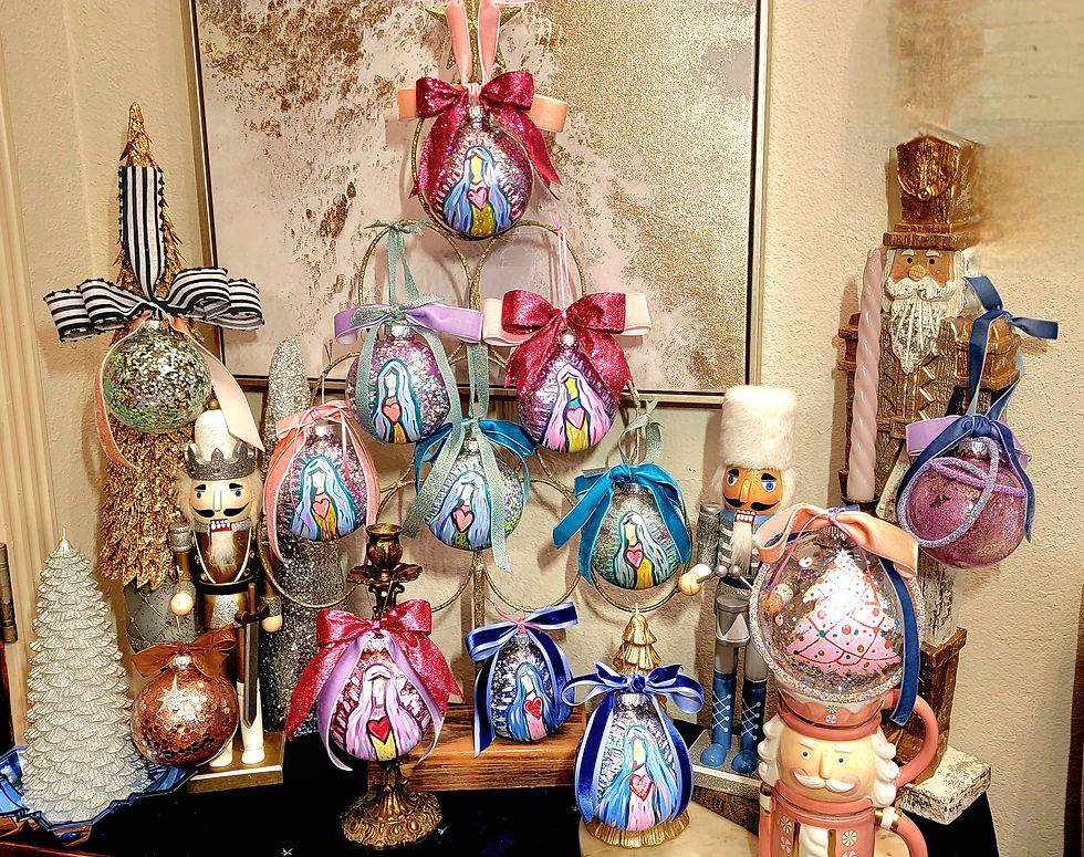 Thumbnail: Pre-order Set of 4 Blessed Mother Ornaments 