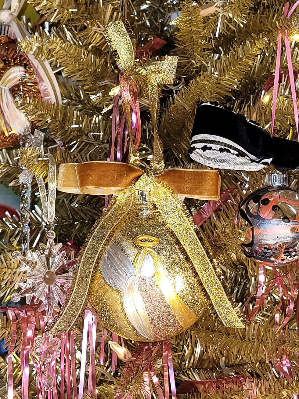 Thumbnail: Pre-order Brushed Abstract Guardian Angel ARTament Velvet Ribbon