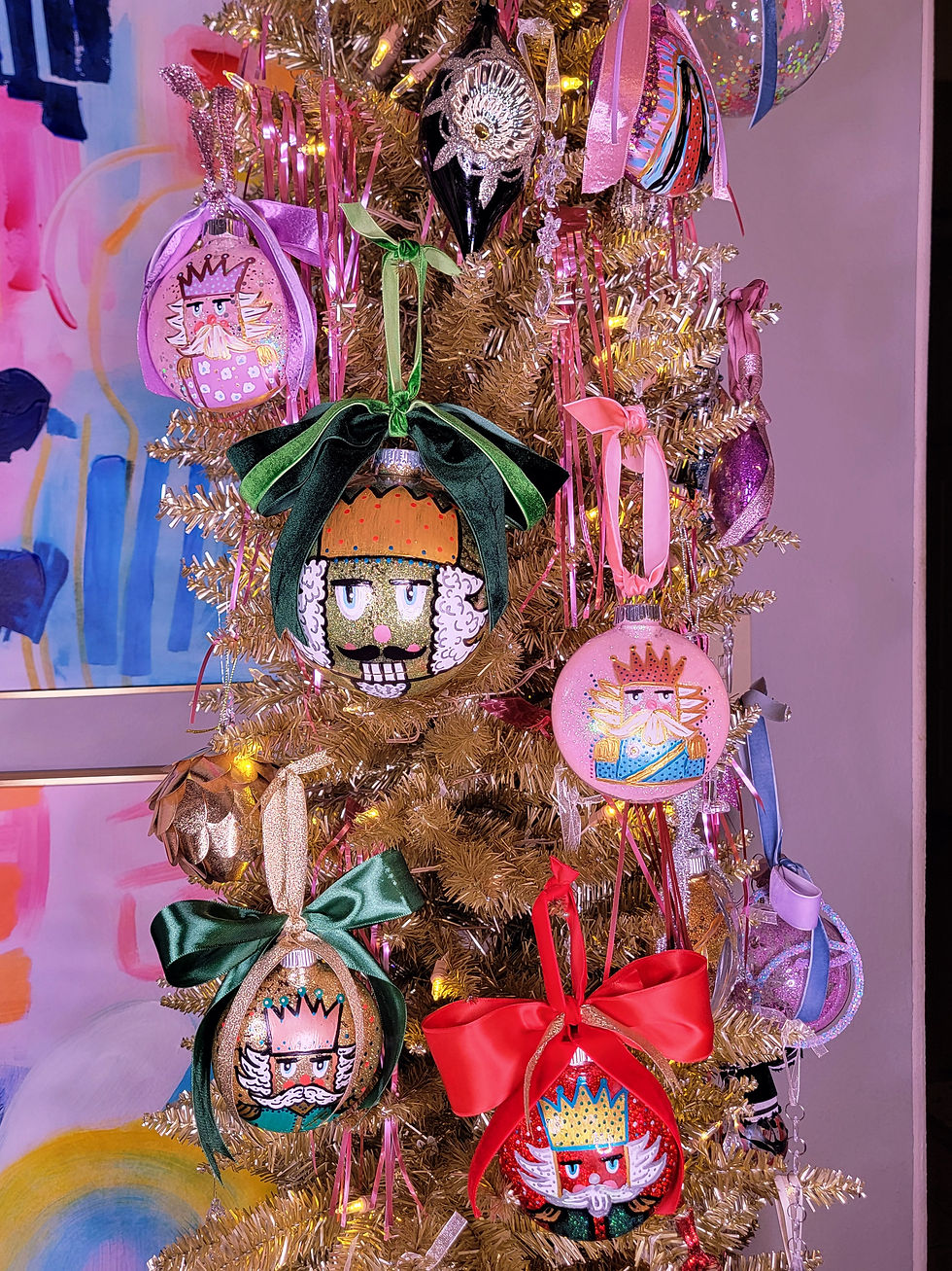 Thumbnail: Emerald Nutcracker Prince ARTament Christmas Ornament 