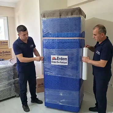 Beyaz eşyaların profesyonel şekilde ambalajlanması