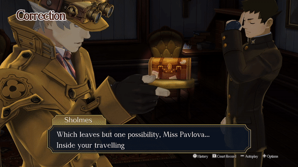 Great Ace Attorney Nintendo Switch Review Herlock Sholmes Deduction Gif