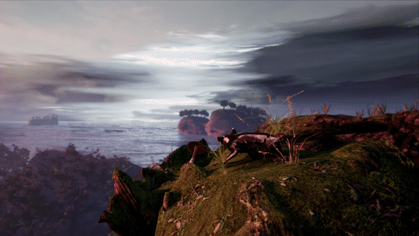 AWAY the survival series review PC Steam PS5 Nature Documentary Environment Visuals Gif