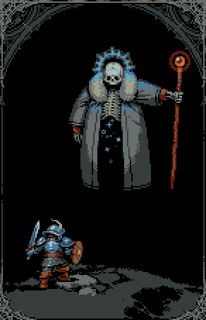 Loop Hero Review Nintendo Switch Pixel Art Lich Boss