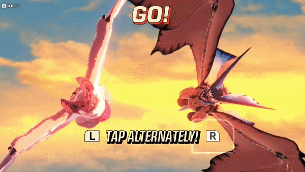 Monster Hunter Stories 2 Wings of Ruins Nintendo Switch Review Gameplay Showdown Gif