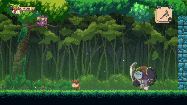 Alex Kidd in Miracle World DX Remake Nintendo Switch Review Visuals Pixel Art Boss Fight Combat