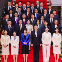 総理大臣官邸にて