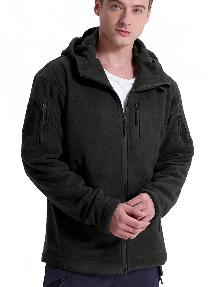 Thumbnail: Aura Vanguard™ Tactical Fleece Jacket | Thermal Outdoor Hooded Jacket 