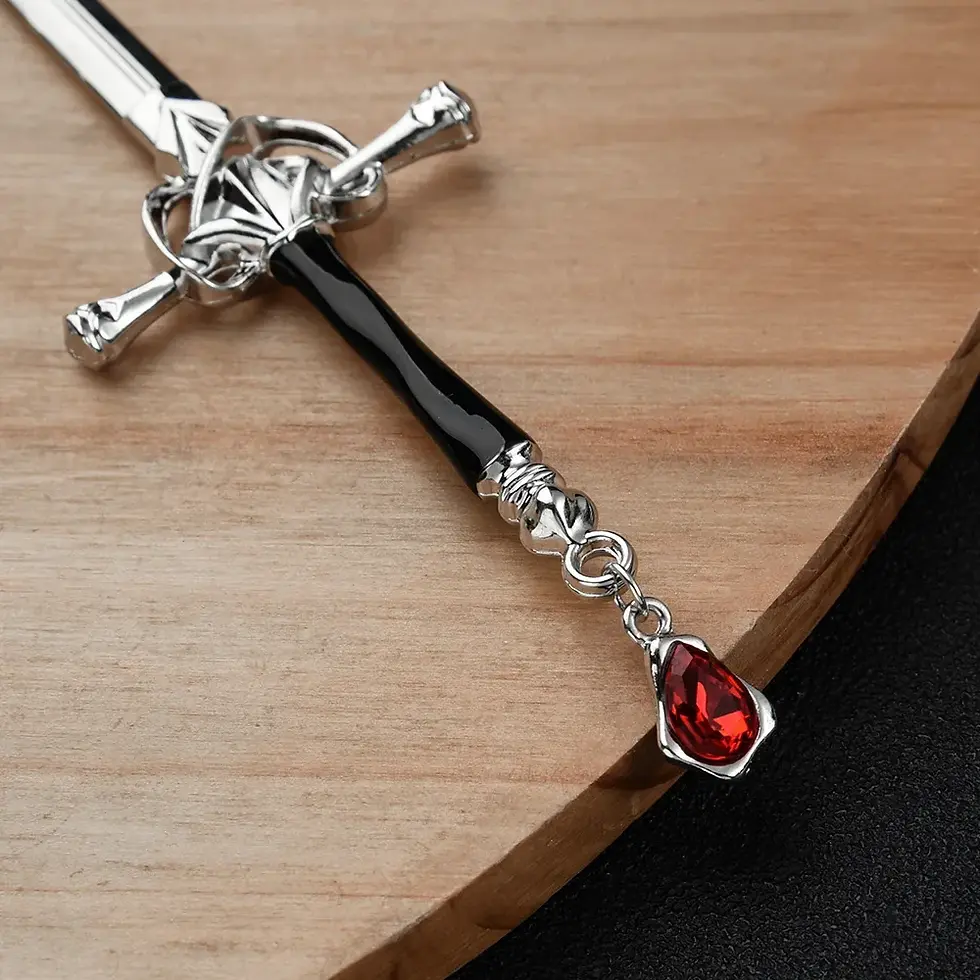 Thumbnail: Aura Crimson™ Hair Pin | Elegant Crystal Hair Stick Accessory