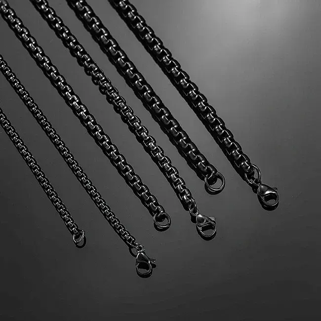 Thumbnail: Aura Obsidian™ Layered Chain Necklace