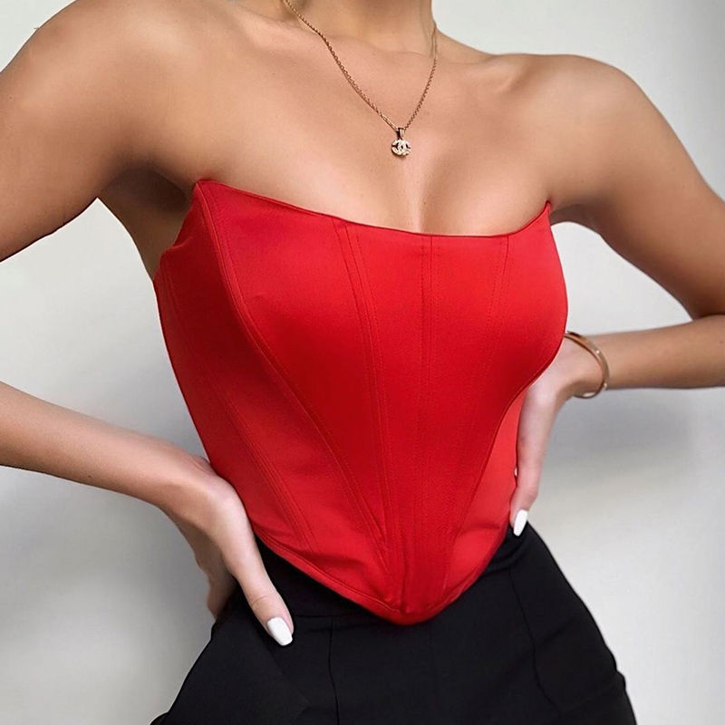Thumbnail: Noir Muse Sculpt Corset Top | Cosmopolita Aura