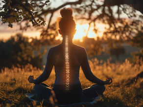 yoga coucher de soleil lotus colonne vertébrale