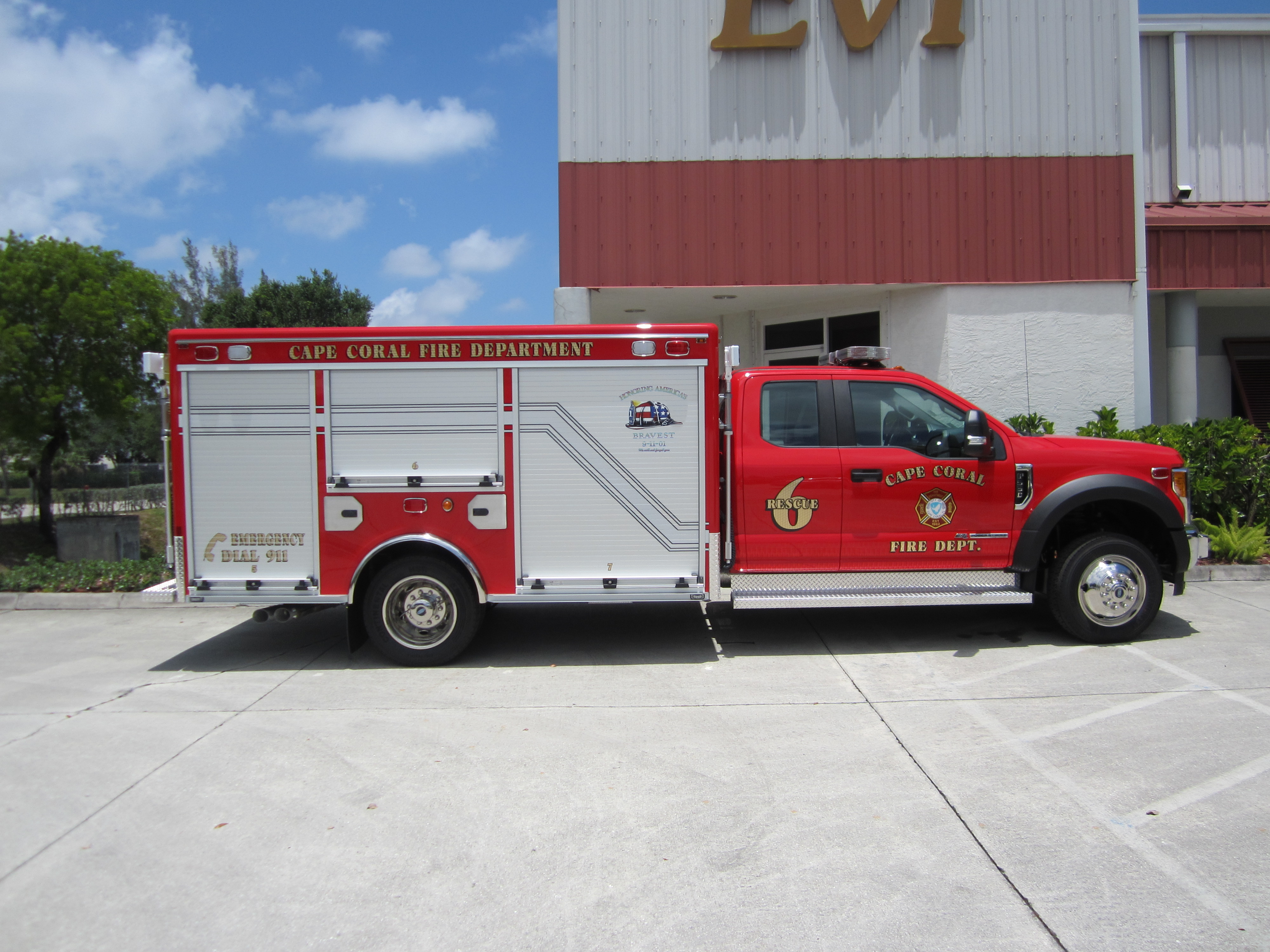 Light Duty Rescue Truck Cape Coral Fire Dept. EVI