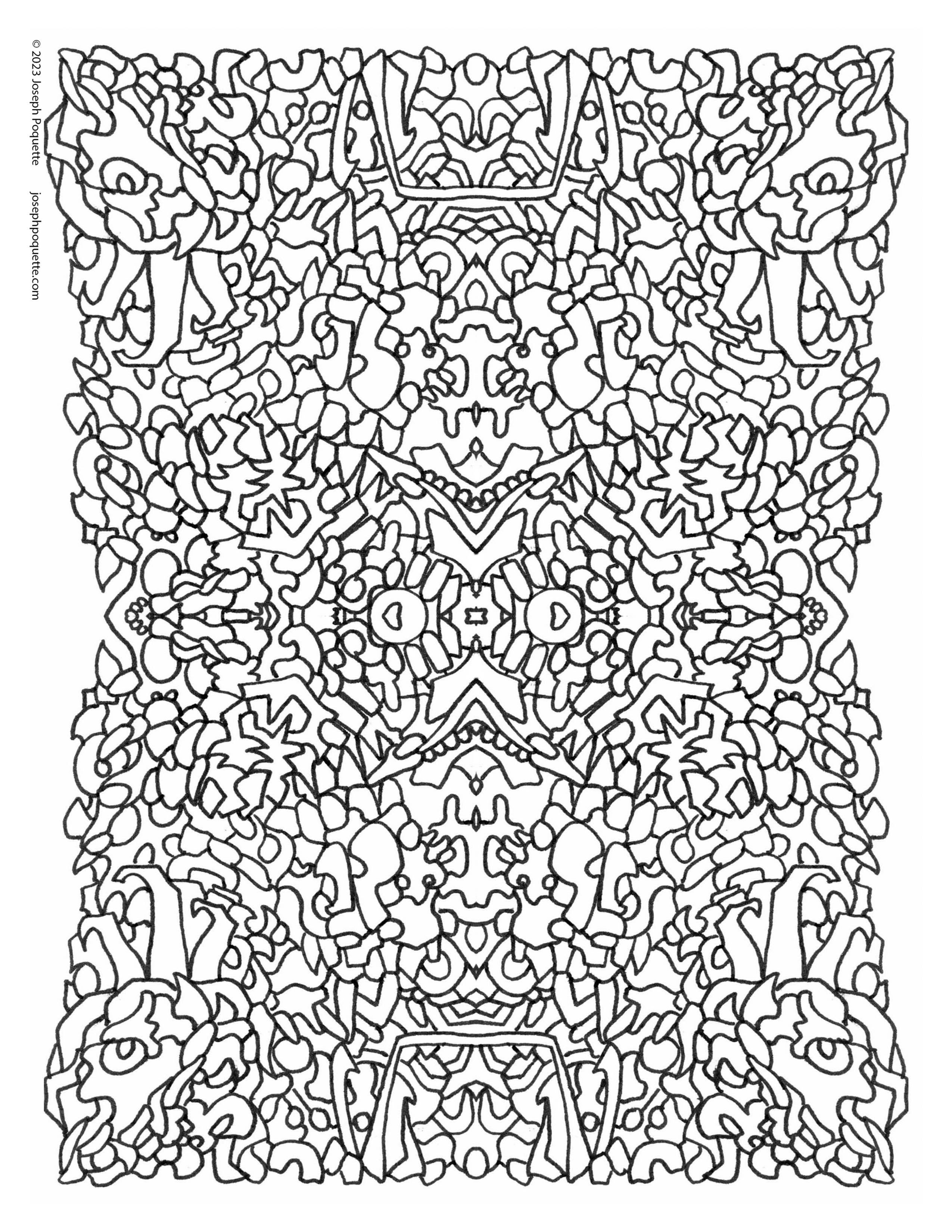 SKum with Color Coloring Sheet 002