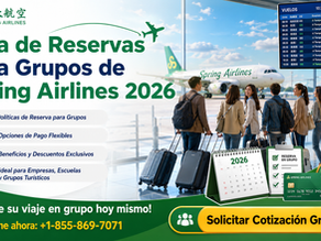 uía Completa De Reservas Grupales Con Spring Airlines