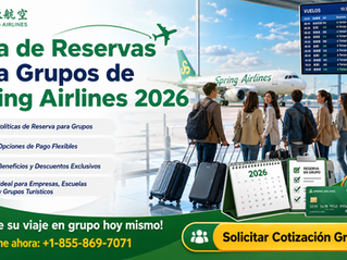 uía Completa De Reservas Grupales Con Spring Airlines